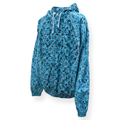LOUIS VUITTON POINTILLISM MONOGRAM WINDBREAKER JACKET BLUE 50 / M | Medium, Blue