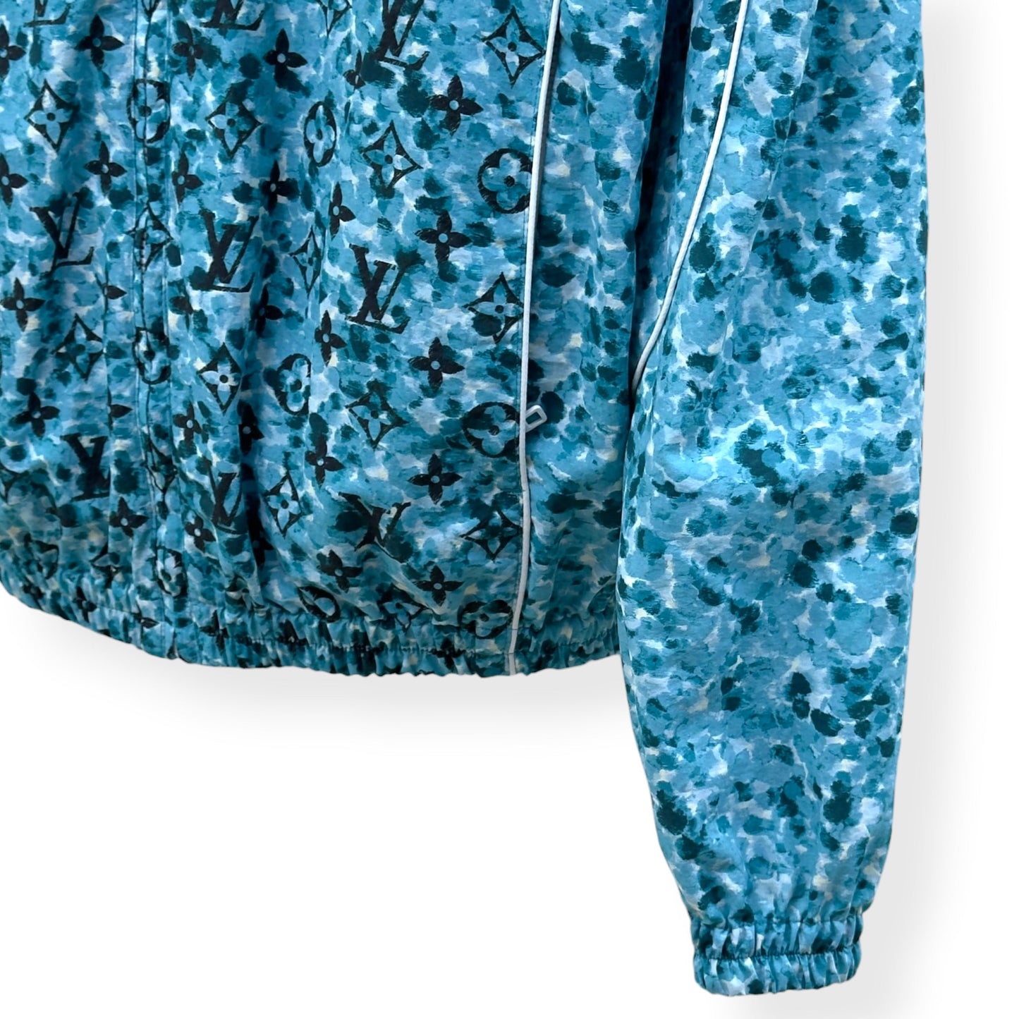 LOUIS VUITTON POINTILLISM MONOGRAM WINDBREAKER JACKET BLUE 50 / M | Medium, Blue