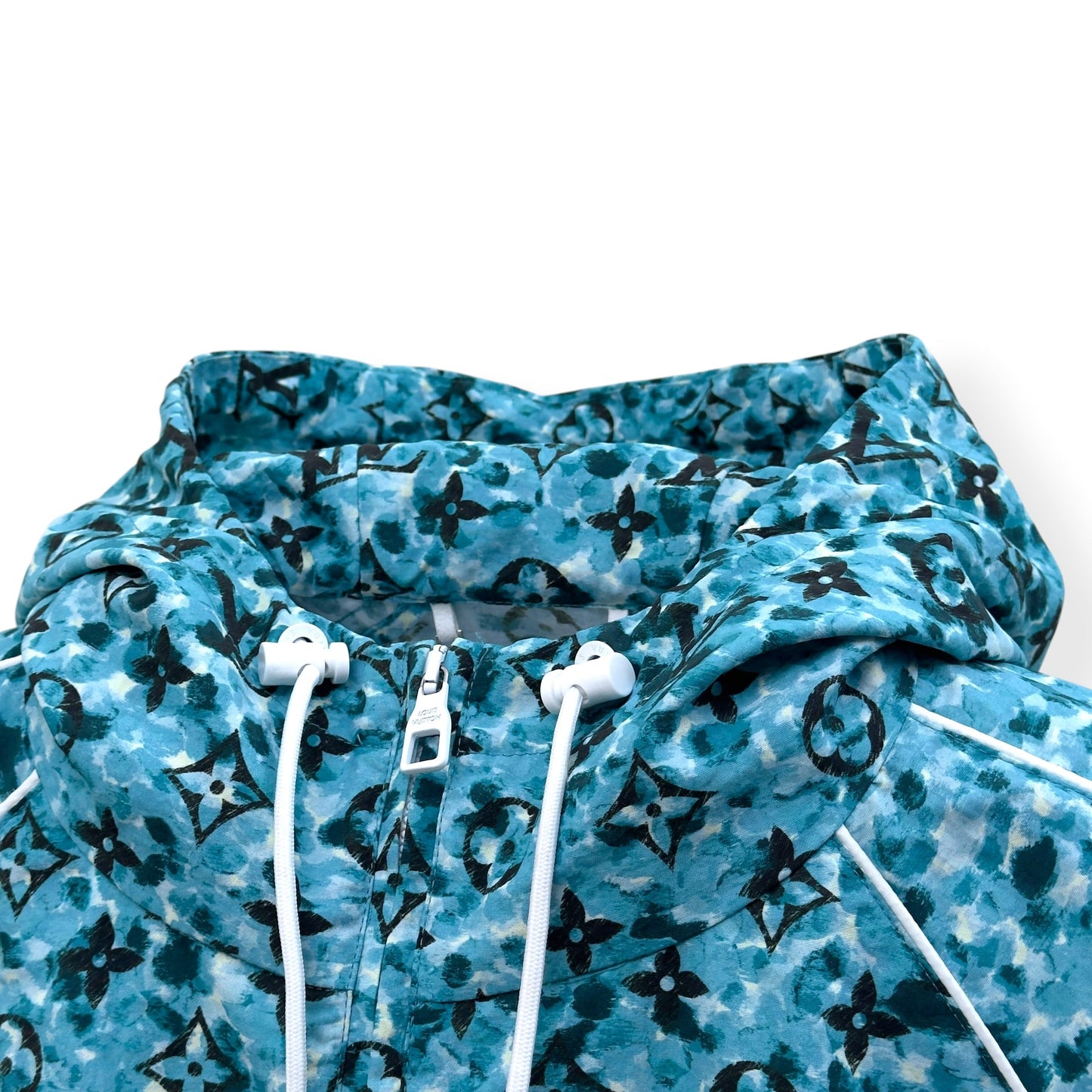 LOUIS VUITTON POINTILLISM MONOGRAM WINDBREAKER JACKET BLUE 50 / M | Medium, Blue