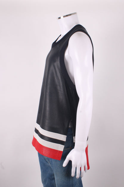 Givenchy Mesh Leather Vest Black/ Red M | Medium, Black