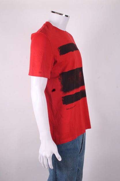 Balenciaga 2015 Brushstroke T-shirt Red M | Medium, Red