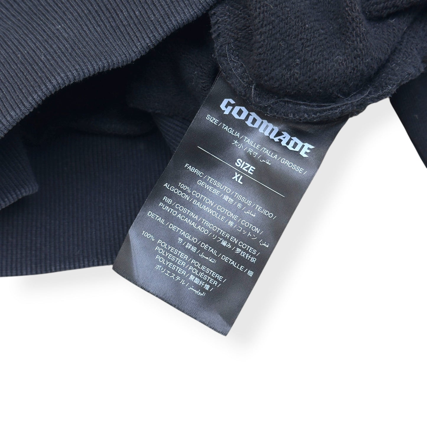 GODMADE ZIP-UP HOODIE BLACK / PINK XL | XL, Black