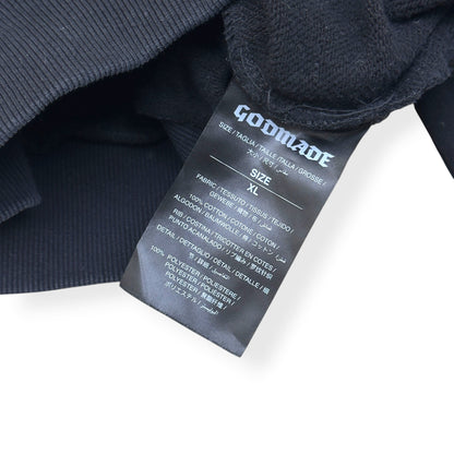 GODMADE ZIP-UP HOODIE BLACK / PINK XL | XL, Black