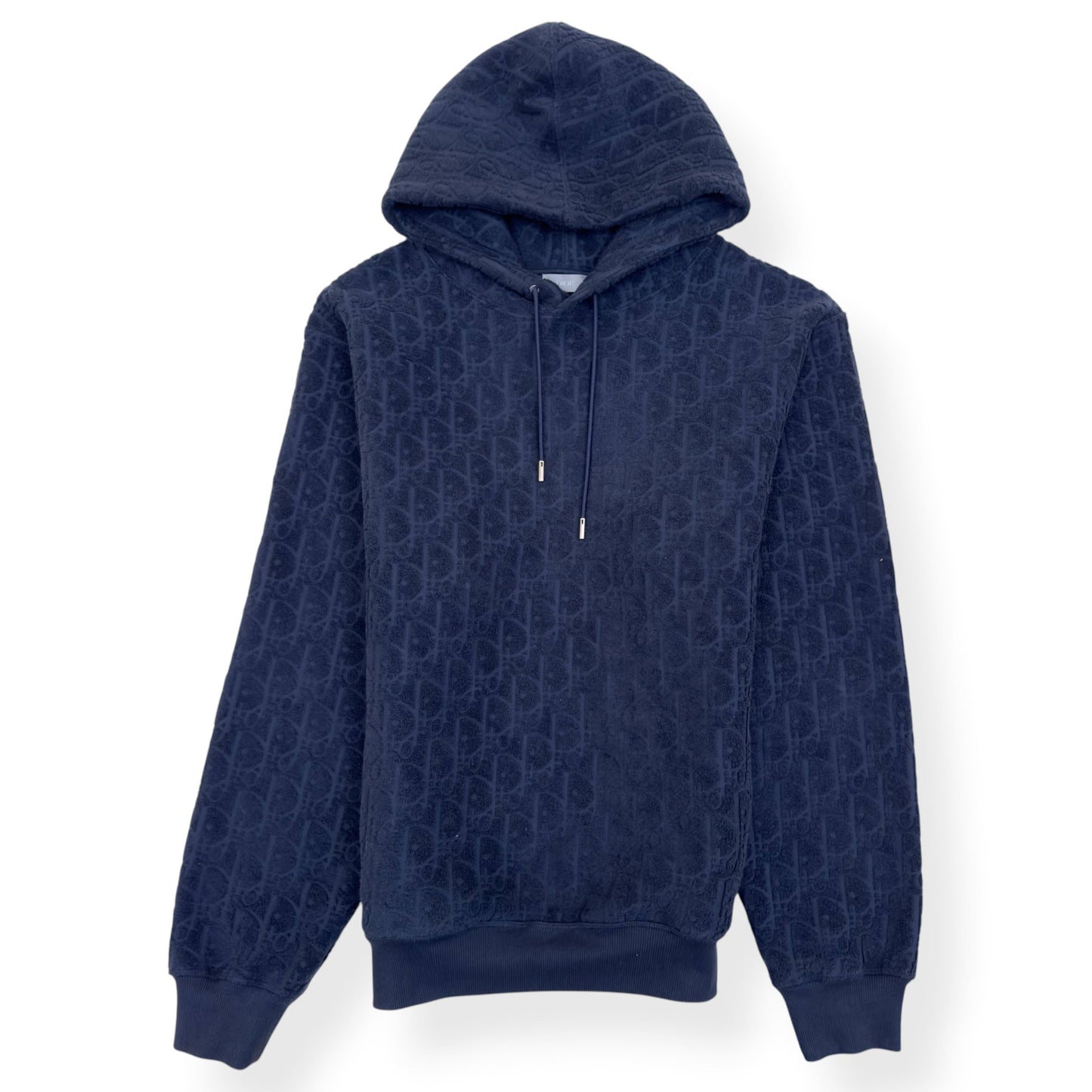 DIOR OBLIQUE TOWELLING HOODIE NAVY L | Large, Navy