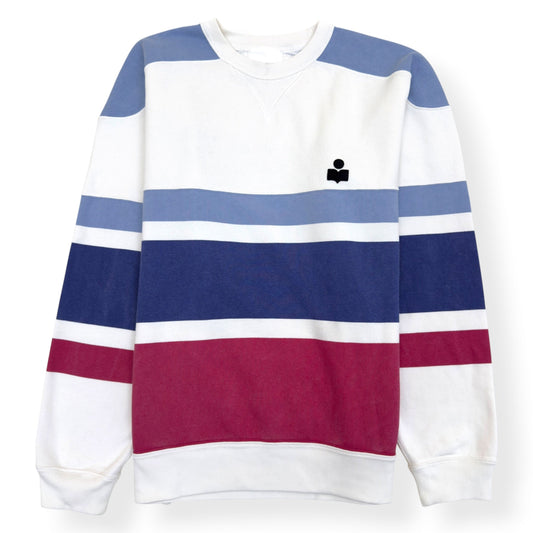 ISABEL MARANT MEYOAN STRIPED SWEATSHIRT WHITE / RED /BLUE L | Large, Multicoloured