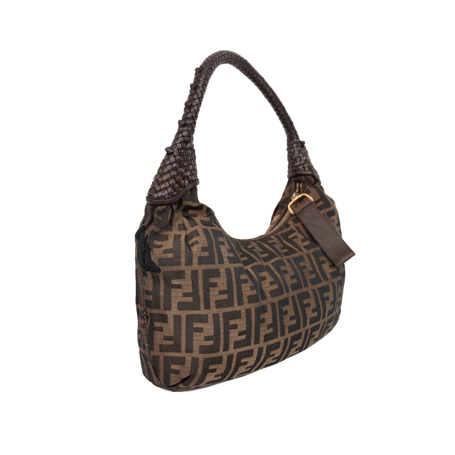 Fendi FF Zucca Print Canvas Spy Hobo