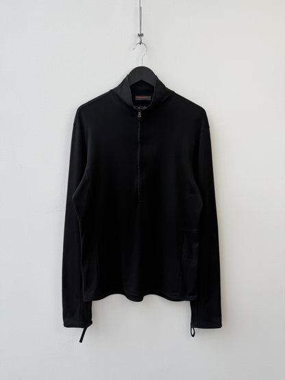 Prada Sport 00s Technical Half Zip | O/S, Black