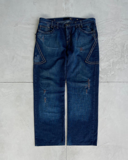 JUST CAVALLI DISTRESSED JEANS - W36"