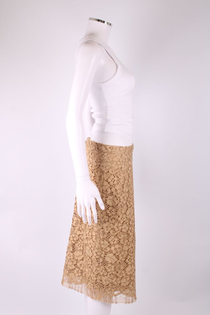 Dolce & Gabbana Lace Skirt Beige M | Medium, Beige