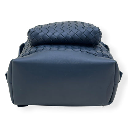 BOTTEGA VENETA CALFSKIN INTRECCIATO HYDROLOGY BACKPACK NAVY O/S | O/S, Navy