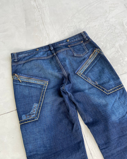 JUST CAVALLI DISTRESSED JEANS - W36"