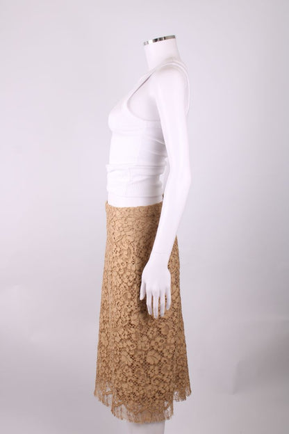 Dolce & Gabbana Lace Skirt Beige M | Medium, Beige