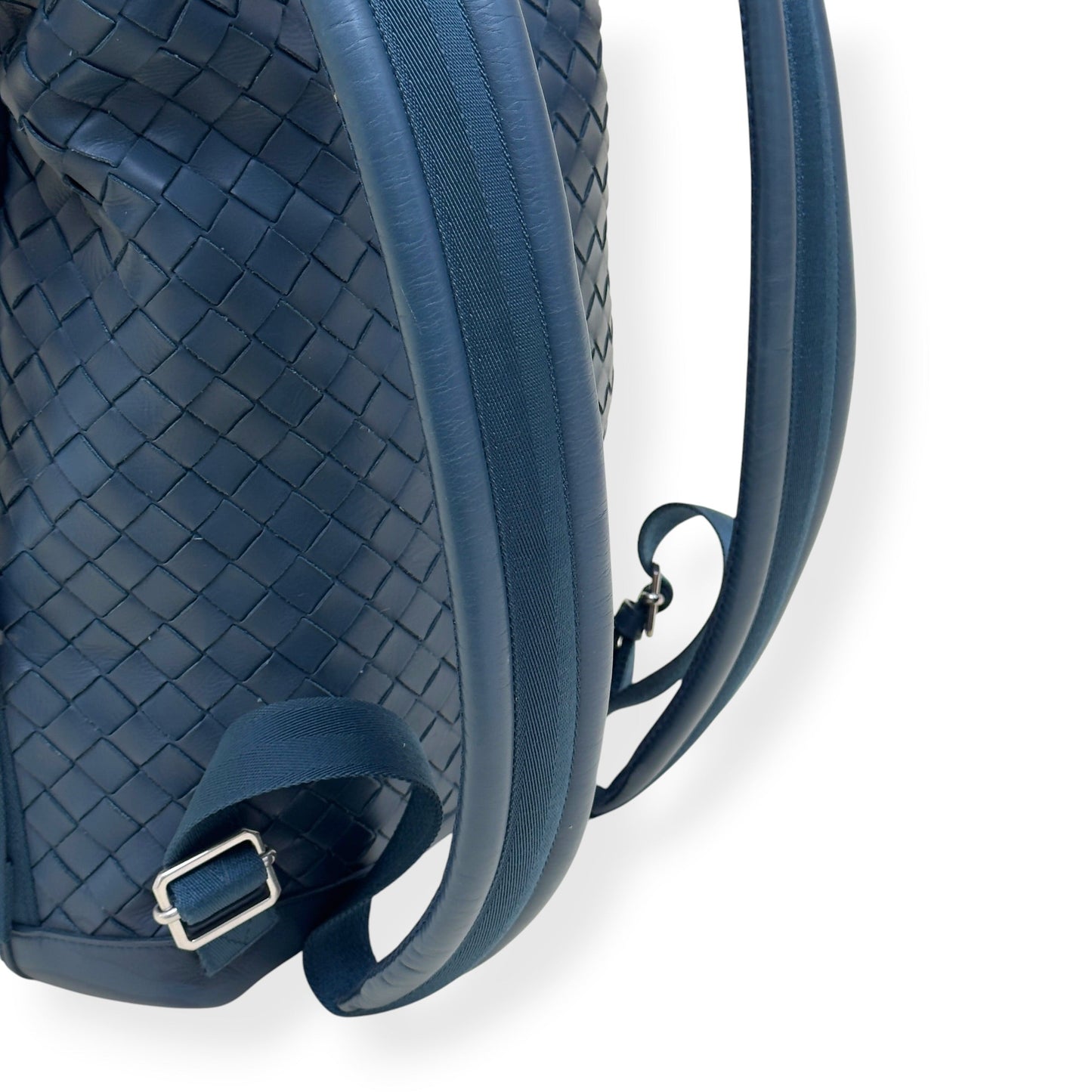 BOTTEGA VENETA CALFSKIN INTRECCIATO HYDROLOGY BACKPACK NAVY O/S | O/S, Navy
