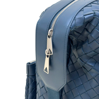 BOTTEGA VENETA CALFSKIN INTRECCIATO HYDROLOGY BACKPACK NAVY O/S | O/S, Navy