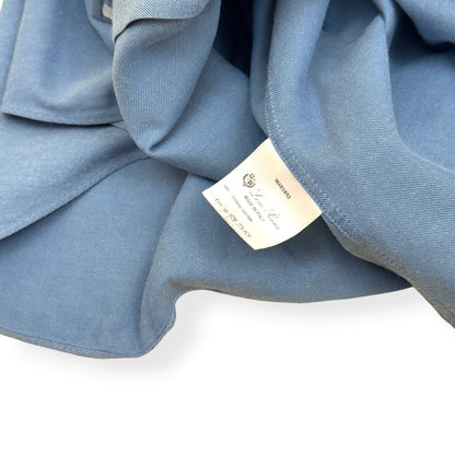 LORO PIANA CASUAL COTTON SHIRT BLUE L | Large, Blue