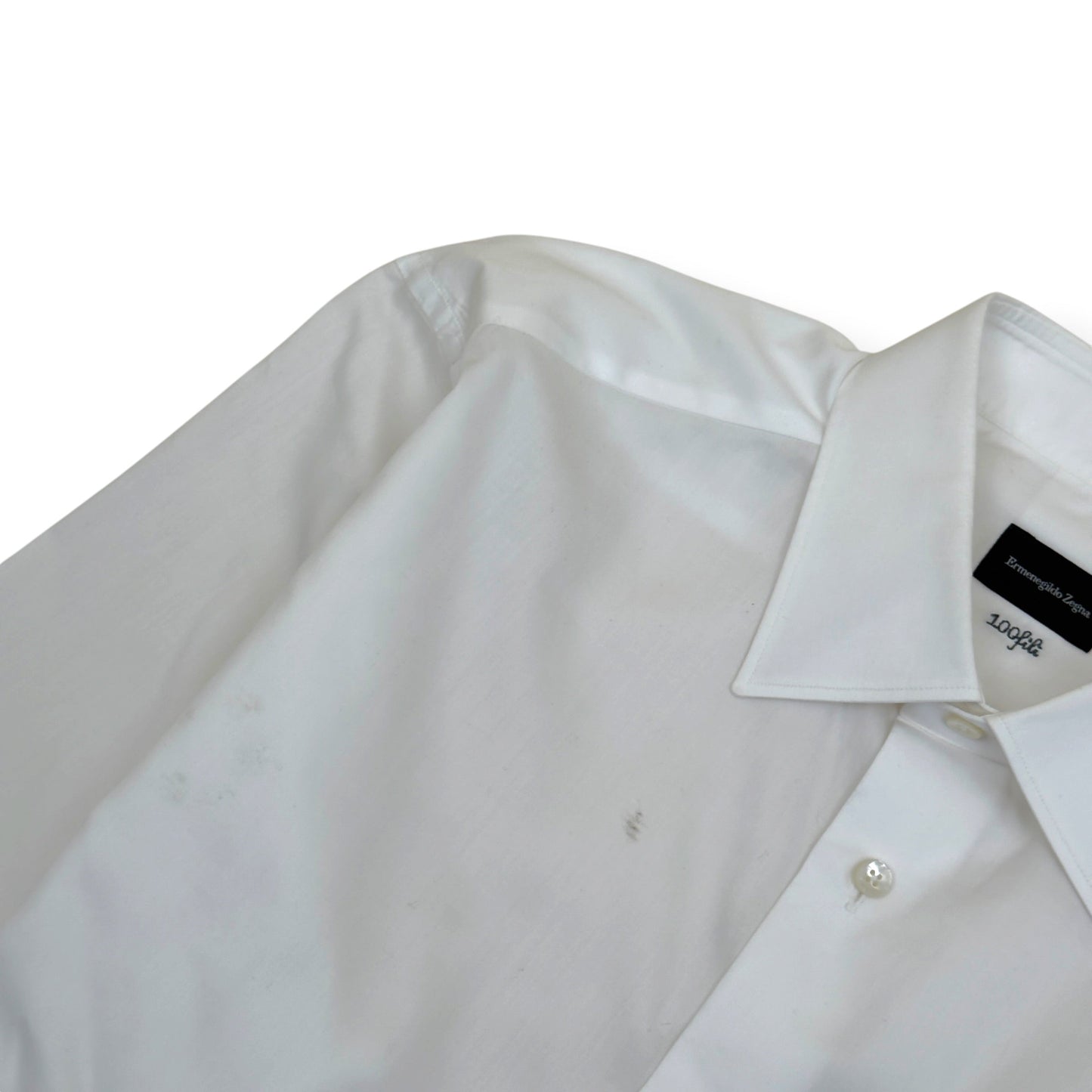 ZEGNA 100FILI COTTON SHIRT WHITE M | Medium, White
