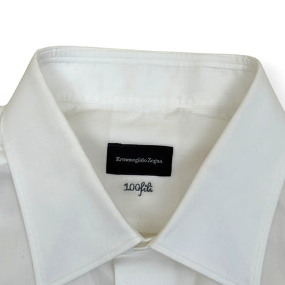 ZEGNA 100FILI COTTON SHIRT WHITE M | Medium, White