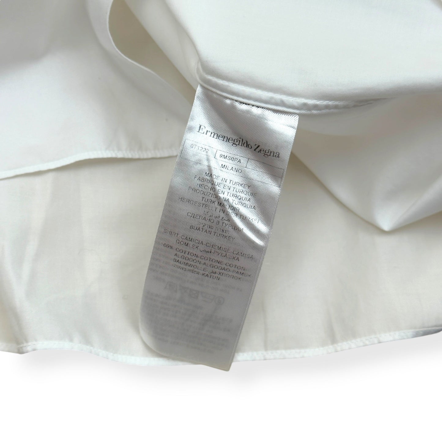 ZEGNA 100FILI COTTON SHIRT WHITE M | Medium, White