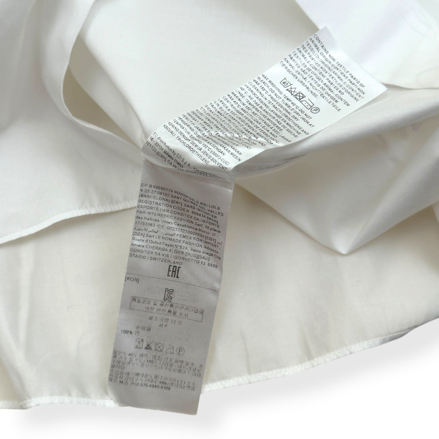 ZEGNA 100FILI COTTON SHIRT WHITE M | Medium, White
