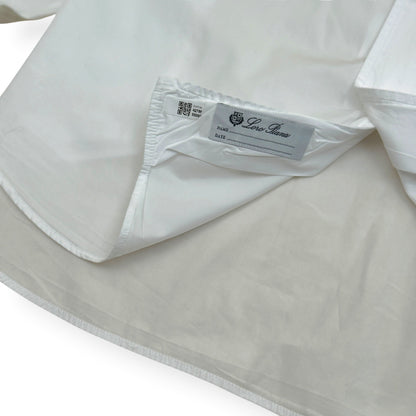 LORO PIANA COTTON SHIRT WHITE 17” / L | Large, White