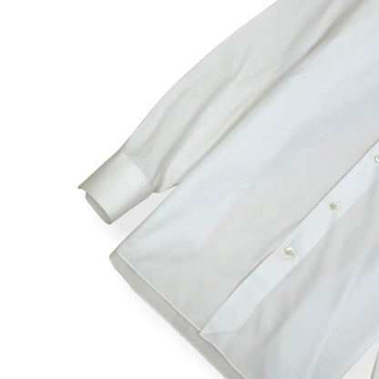 ZEGNA TAILORED FIT COTTON SHIRT WHITE M | Medium, Red