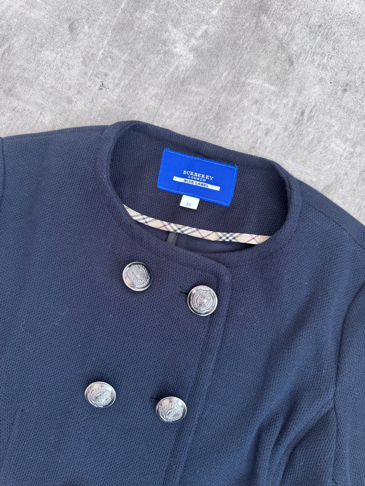 Burberry Blue Label Wool Cropped Jacket