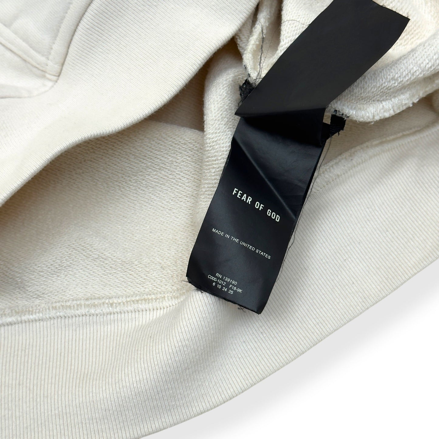 FEAR OF GOD SIXTH COLLECTION HOODIE CREAM / BLACK XL | XL, Black
