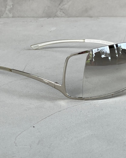 DIESEL 2000'S COLD FRAME WRAP SUNGLASSES | O/S, Silver