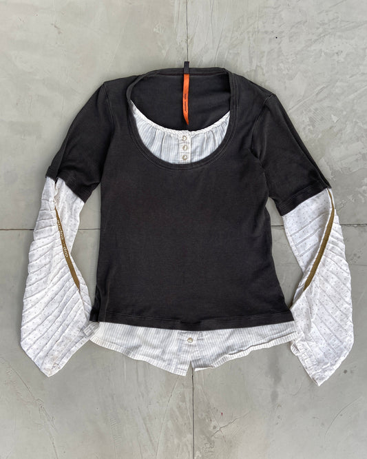 COP COPINE 2000'S DOUBLE LAYER TOP - S