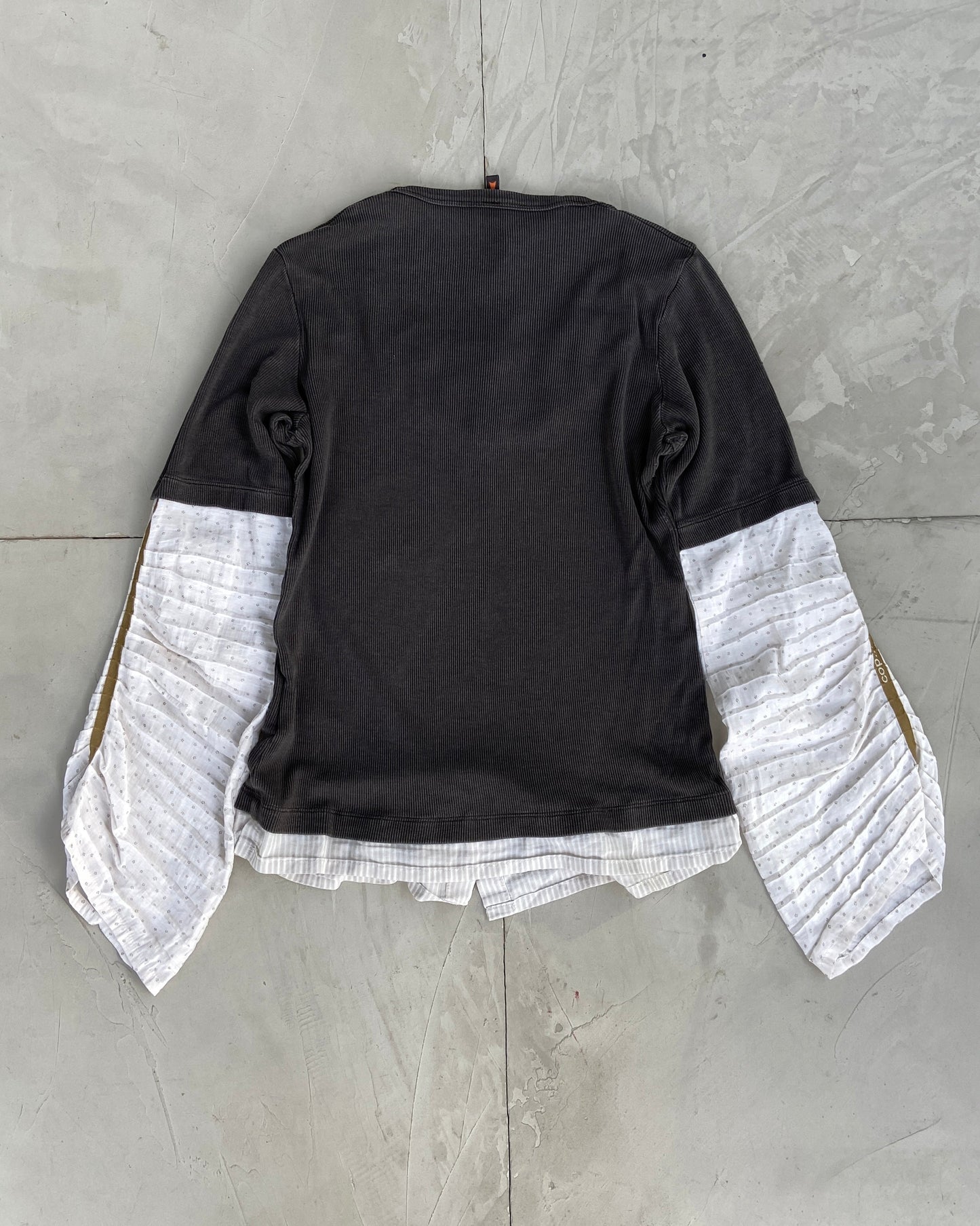 COP COPINE 2000'S DOUBLE LAYER TOP - S | Small, Grey