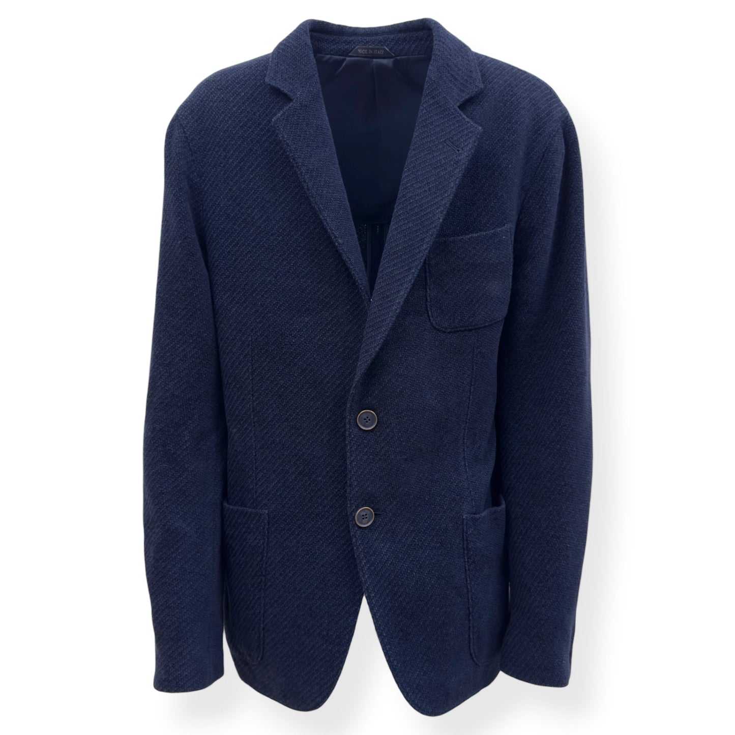 GIORGIO ARMANI UPTON WOOL BLAZER NAVY 54 /  XL | XL, Navy