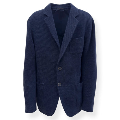 GIORGIO ARMANI UPTON WOOL BLAZER NAVY 54 /  XL | XL, Navy