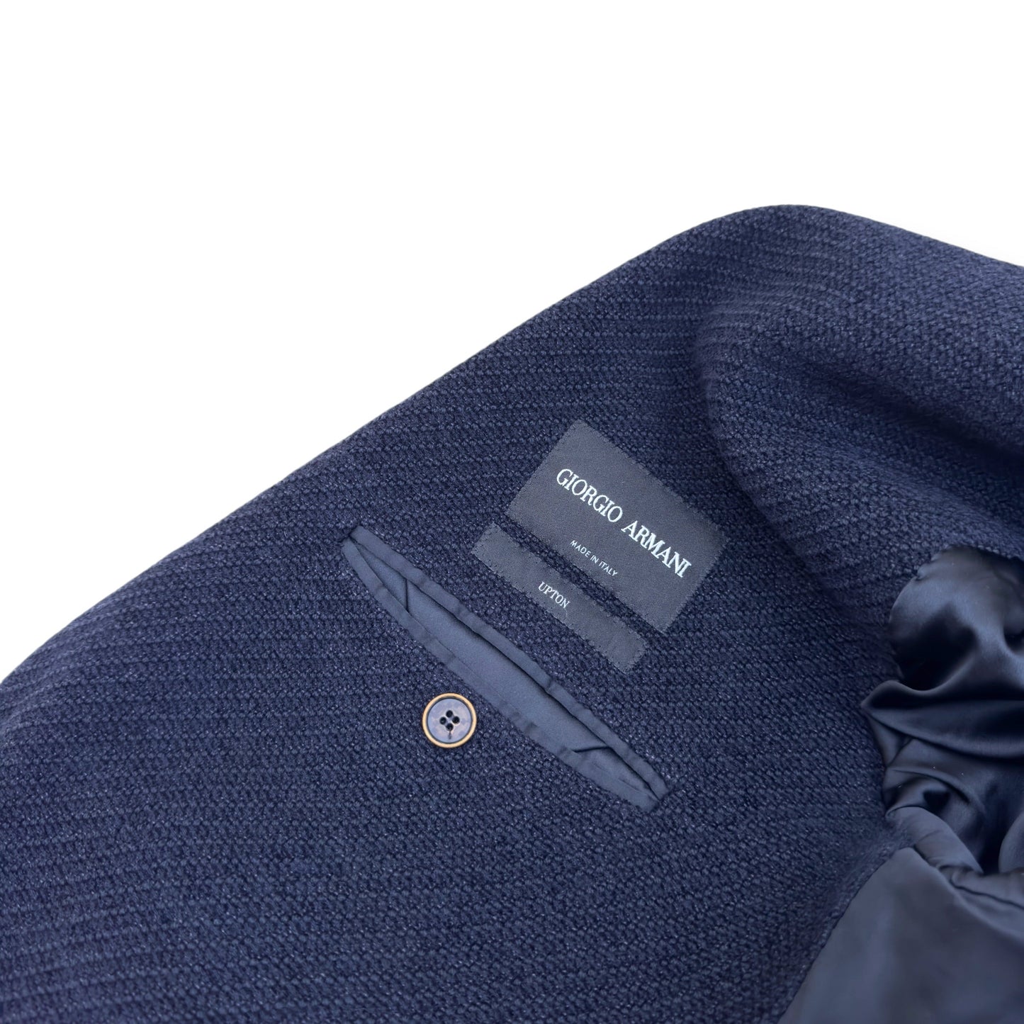 GIORGIO ARMANI UPTON WOOL BLAZER NAVY 54 /  XL | XL, Navy