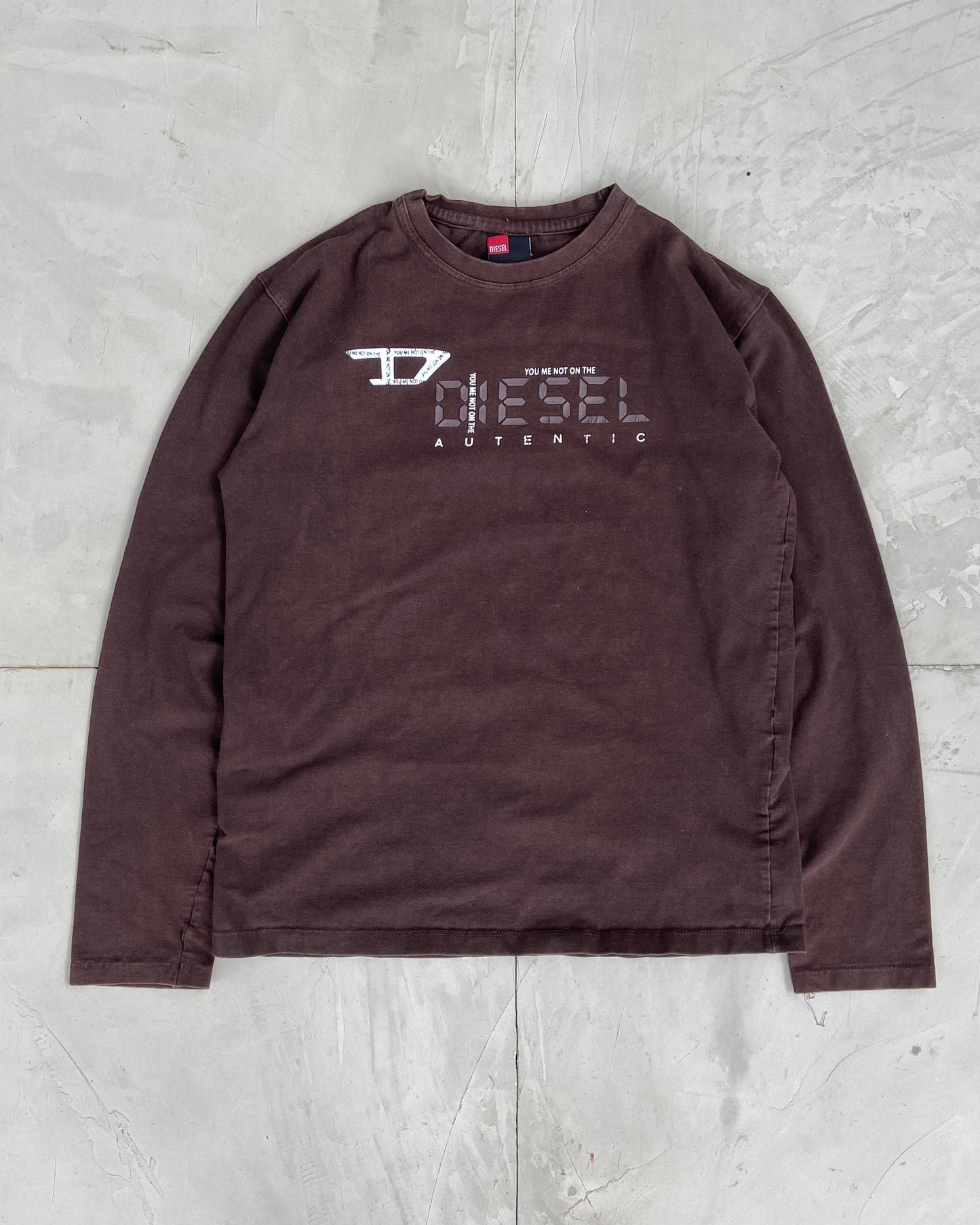 DIESEL 2000'S LONG SLEEVE TOP - M | Medium, Brown