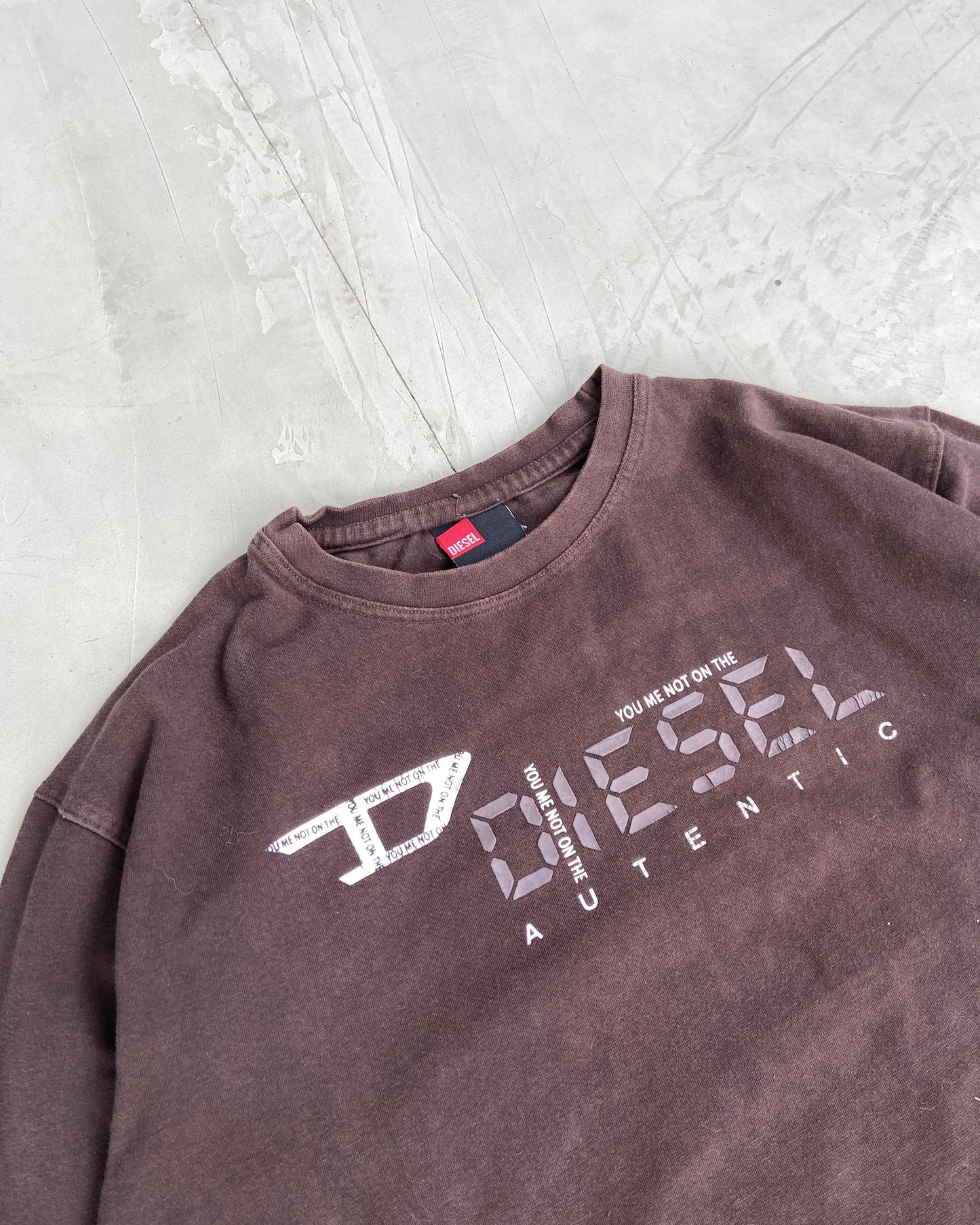 DIESEL 2000'S LONG SLEEVE TOP - M | Medium, Brown