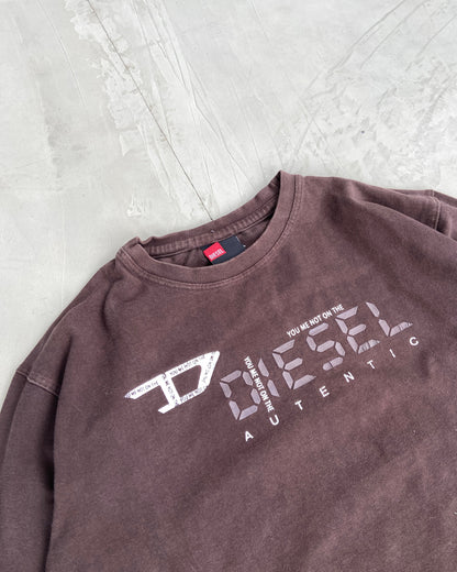 DIESEL 2000'S LONG SLEEVE TOP - M | Medium, Brown