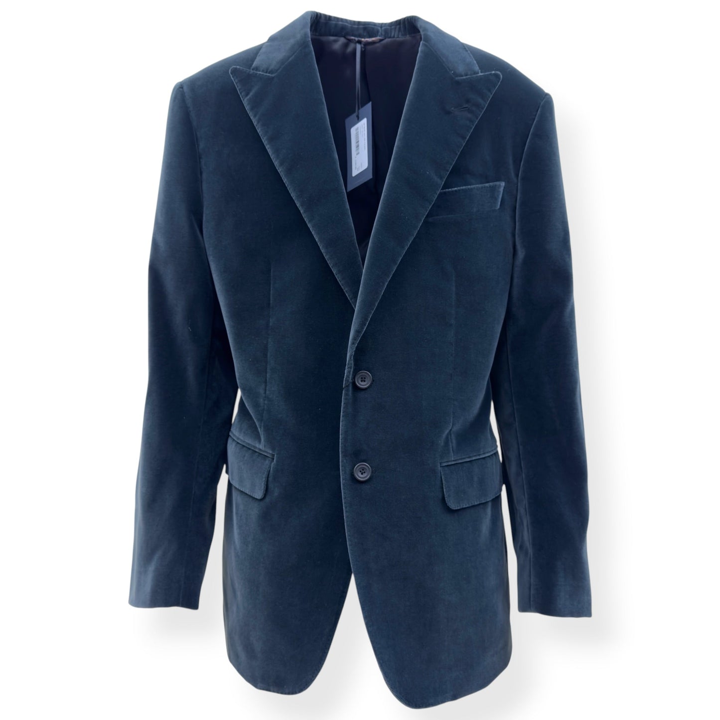 THOM SWEENEY SB PEAK VELVET BLAZER GREY 54 / XL | XL, Grey