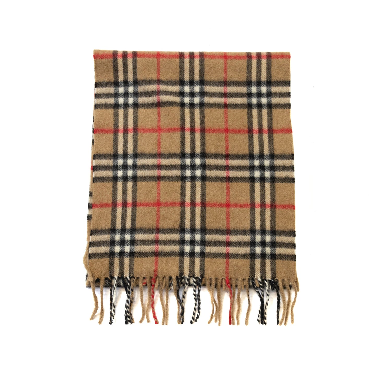 Burberry Cream Nova Check Cashmere/Wool Scarf