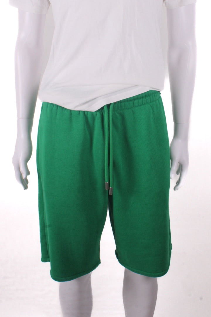 Off White Logo Jogger Shorts Green/ White S | Small, Green
