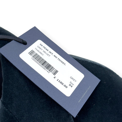 THOM SWEENEY SB PEAK VELVET BLAZER GREY 54 / XL | XL, Grey
