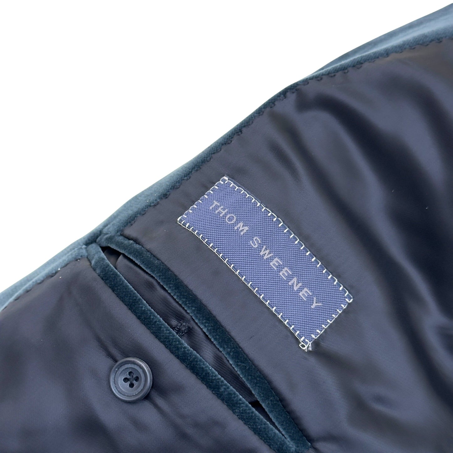 THOM SWEENEY SB PEAK VELVET BLAZER GREY 54 / XL | XL, Grey