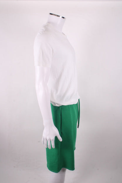 Off White Logo Jogger Shorts Green/ White S | Small, Green