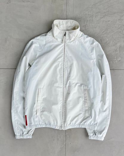 PRADA SPORT 90S WHITE NYLON JACKET - L