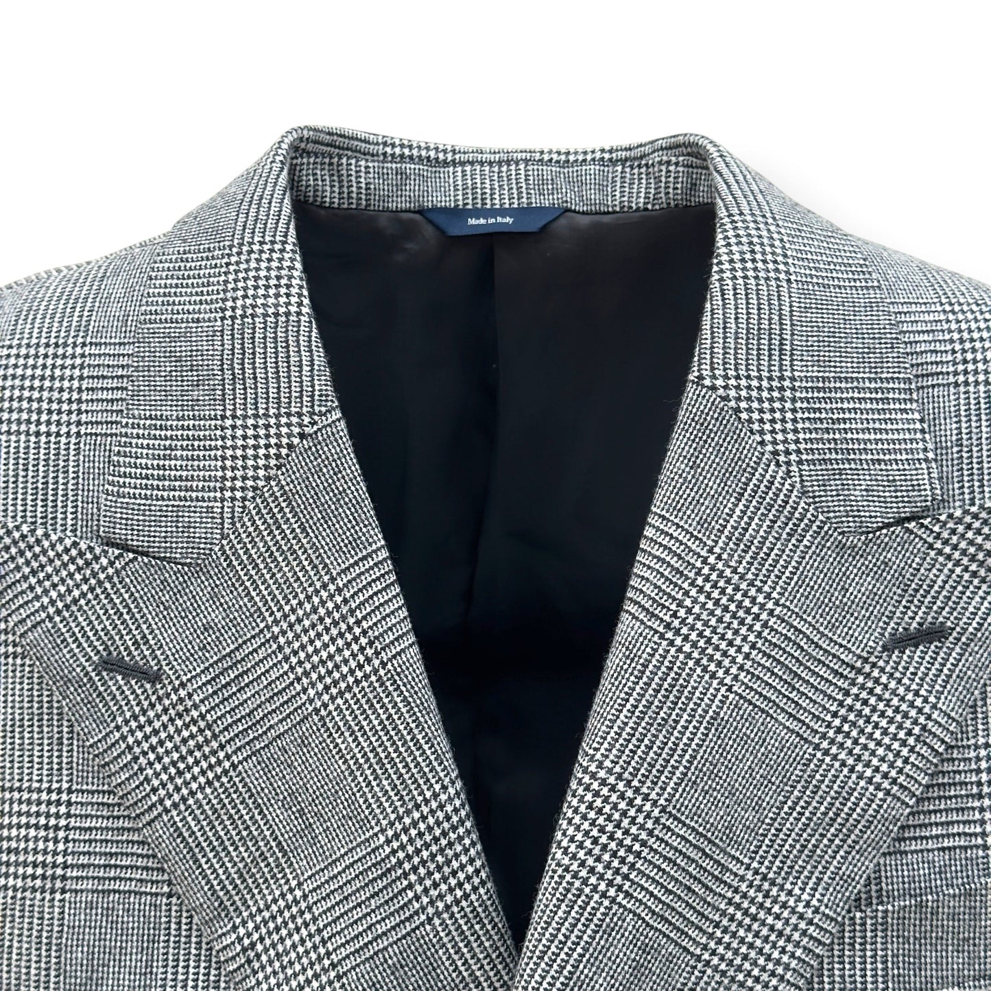 THOM SWEENEY DOUBLE BREASTED WOOL SUIT GREY CHECK 54 / XL | XL, Grey