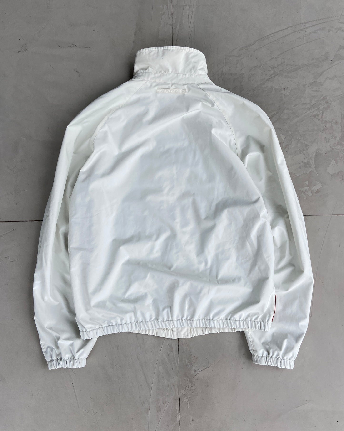 PRADA SPORT 90S WHITE NYLON JACKET - L