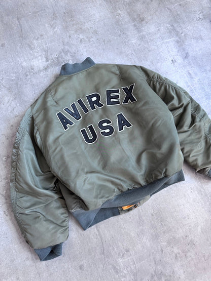 Avirex USA Reversible Spellout Bomber Jacket