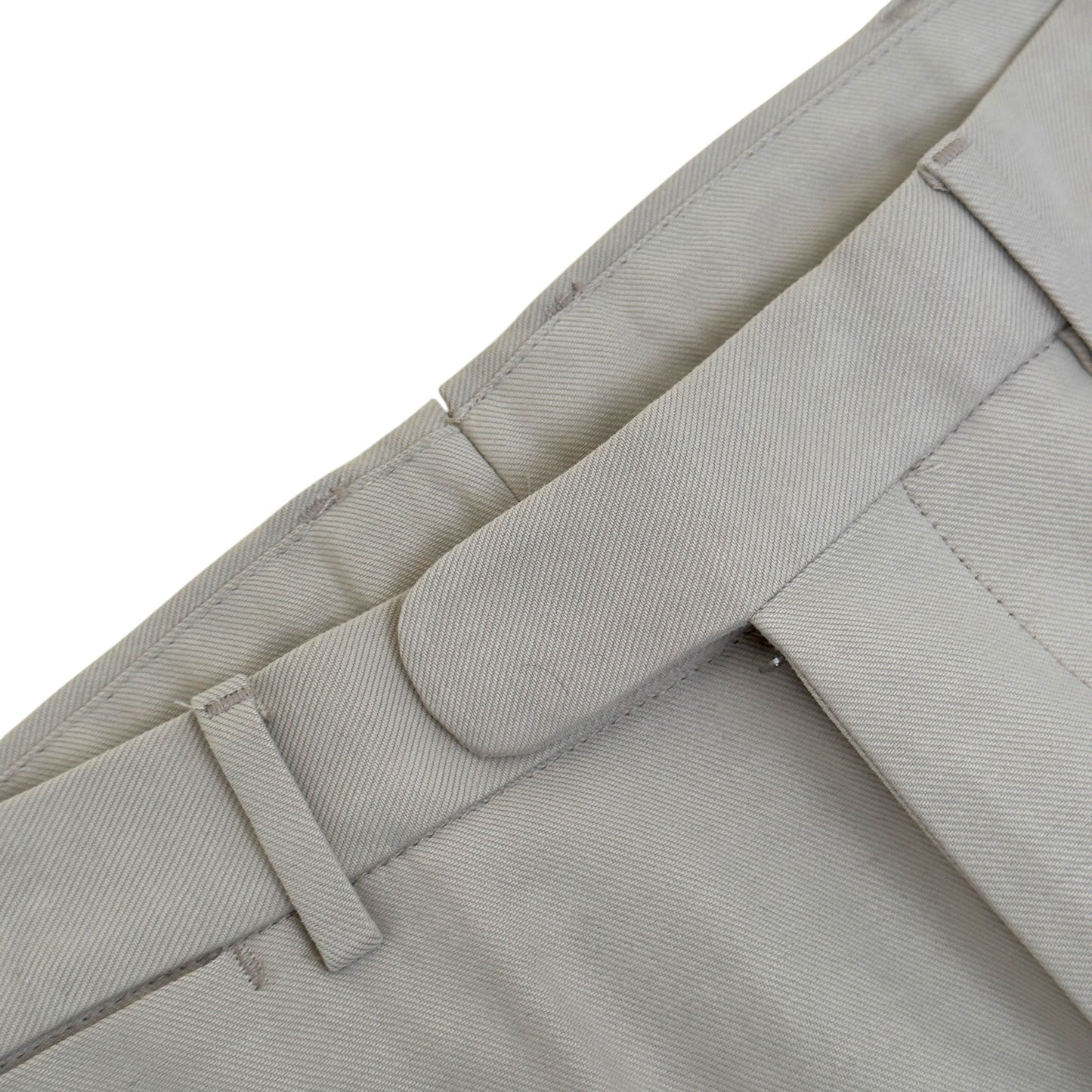 THOM SWEENEY COTTON BLEND TROUSERS LIGHT GREY 50 / M | Medium, Grey