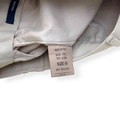 THOM SWEENEY COTTON BLEND TROUSERS LIGHT GREY 50 / M | Medium, Grey