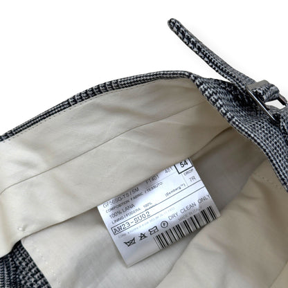 THOM SWEENEY DOUBLE BREASTED WOOL SUIT GREY CHECK 54 / XL | XL, Grey