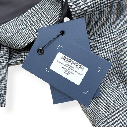 THOM SWEENEY DOUBLE BREASTED WOOL SUIT GREY CHECK 54 / XL | XL, Grey
